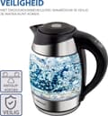 Pikkukuva 3 / 7: Esperanza EKK026 vedenkeitin 1,7 L musta, läpinäkyvä 2200 W