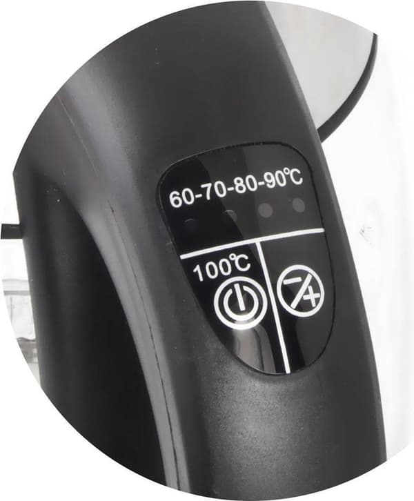 Esperanza EKK026 vedenkeitin 1,7 L musta, läpinäkyvä 2200 W