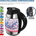 Pikkukuva 1 / 7: Esperanza EKK026 vedenkeitin 1,7 L musta, läpinäkyvä 2200 W