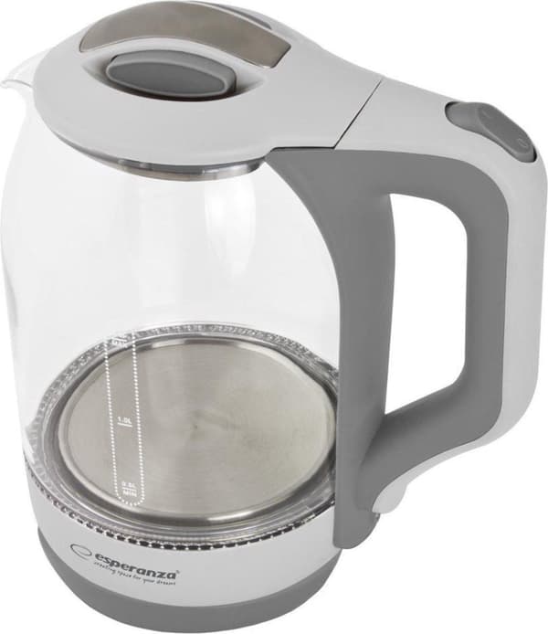 Esperanza EKK025W Vattenkokare 1,7 L Vit, Flerfärgad 1500 W