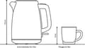 Pikkukuva 8 / 11: Bosch TWK8613 vedenkeitin 1,5 L 2400 W Musta