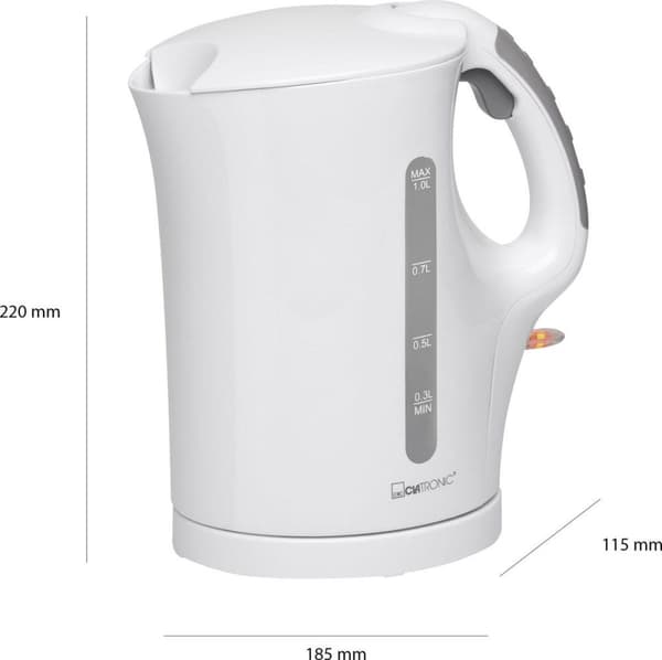 Clatronic WK 3462 vedenkeitin 1 L Valkoinen 900 W