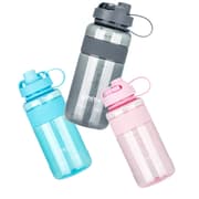 MINGXIA MXCP05 Plastic Water Cup With Straw Outdoor Portable Sports Kettle, Colour: Gray 3000ml