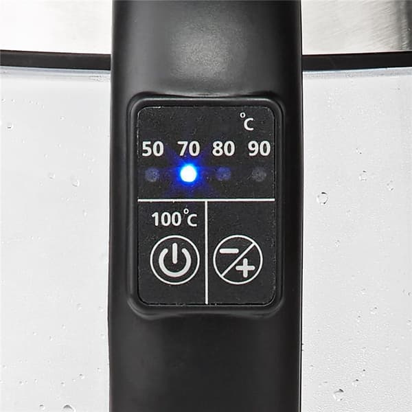 Nedis Elkedel | 1.7 l | Glas | Gennemsigtig | 60,70,80,90,100 °C | Temperaturindikator | Drejelig 360 grader | Skjult varmeelement | Strix®-controller