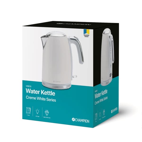 Champion Vannkoker 1,7L VK610 Creme White Series