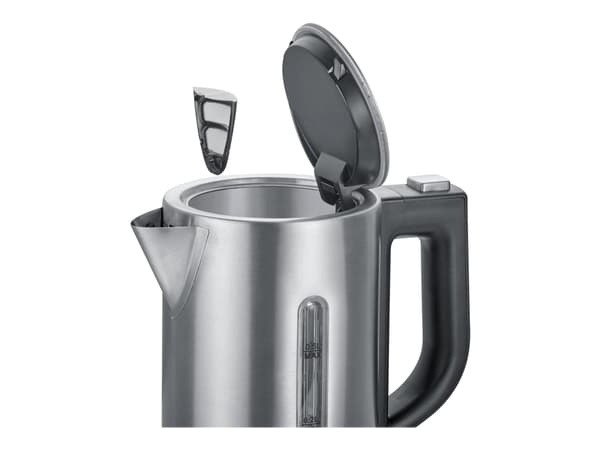 SEVERIN WK 3647 Mini Travel - Kjele - 0.5 liter - 1.1 kW - børstet rustfritt stål / svart
