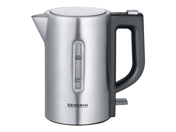 SEVERIN WK 3647 Mini Travel - Kjele - 0.5 liter - 1.1 kW - børstet rustfritt stål / svart