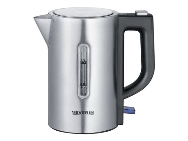 SEVERIN WK 3647 Mini Travel - Kjele - 0.5 liter - 1.1 kW - børstet rustfritt stål / svart