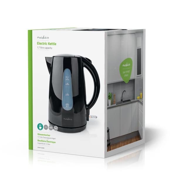 Nedis KAWK130EBK Vattenkokare 1,7L 2200W Svart