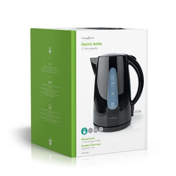 Nedis KAWK130EBK Vattenkokare 1,7L 2200W Svart