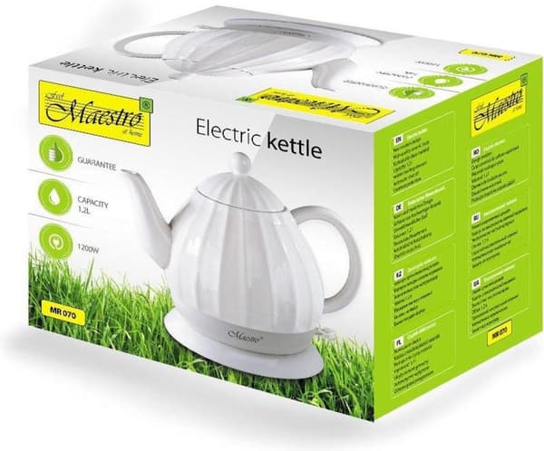 Feel-Maestro MR070 vattenkokare 1,2 L 1200 W Vit