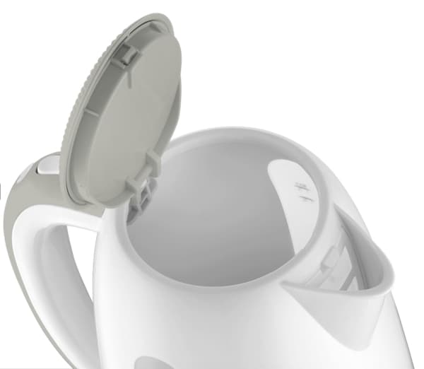 Concept RK2335, 1,7 l, 2200 W, Grå, Hvit, Plast, Vannivåindikator, Overopphetingsbeskyttelse