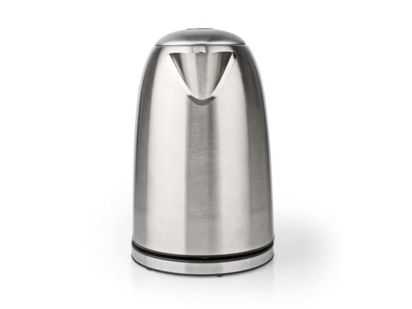 Nedis KAWK350EAL, 1,7 l, 2200 W, Sort, Sølv, Rustfritt stål, Vannivåindikator, Filtrering
