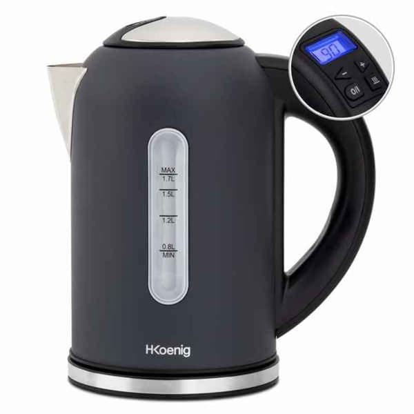 Vattenkokare Hkoenig BOE52 2200 W Svart Rostfritt stål 2200 W 1,7 L 1,7 L