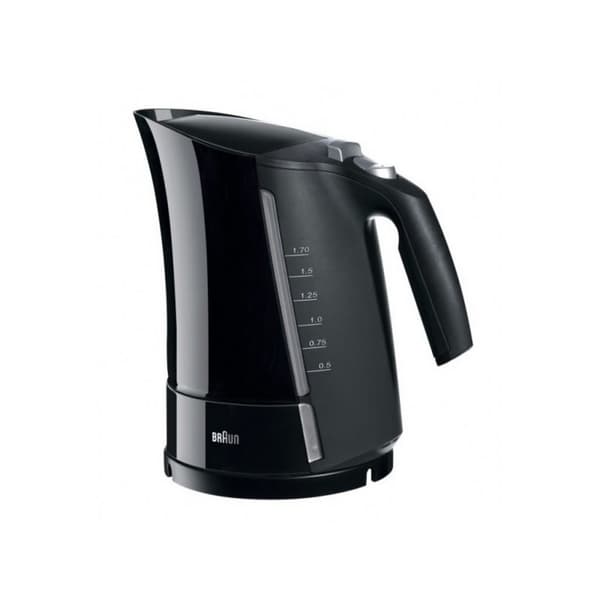 Vattenkokare med LED -ljus Braun 533631 1,7 L Svart Plast 3000 W 1,7 L