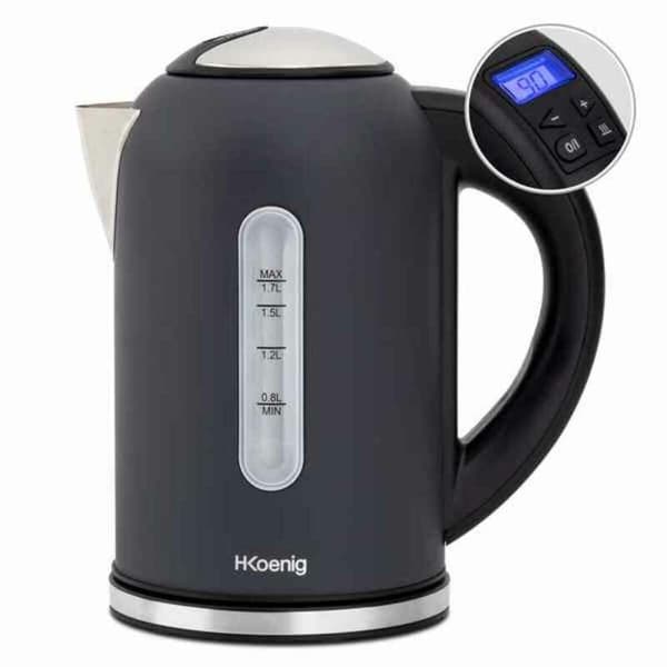 Vattenkokare Hkoenig BOE52 2200 W Svart Rostfritt stål 2200 W 1,7 L 1,7 L