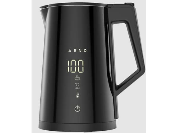 AENO EK7S, 1,7 l, 2200 W, Sort, Stål, Justerbar termostat, Overopphetingsbeskyttelse