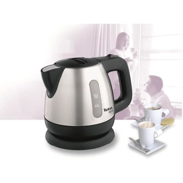 TEFAL Elektrisk vattenkokare, 0,8 L, 2200 W, Vridbar bas, Enkel öppning, Indikeringslampa, Automatisk avstängning BI812510