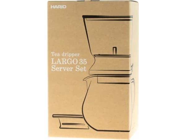 Hario Hario Largo 35 Tea Dripper Server Set - Zaparzacz do herbaty z dzbankiem