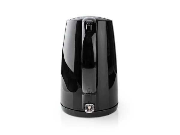 Nedis KAWK130EBK, 1,7 l, 2200 W, Svart, Plast, Vattennivå indikator, Sladdlös