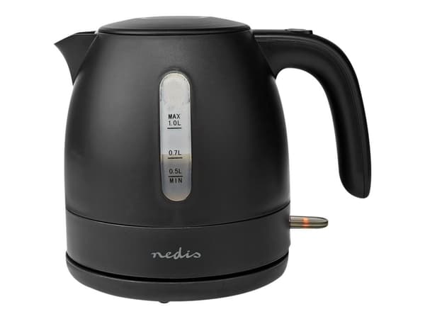 Nedis - Vattenkokare - 1 liter - 2.2 kW - matt black