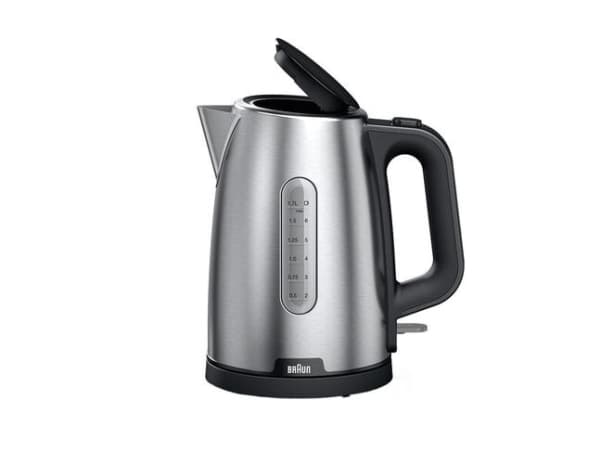 Braun WK 1500, 1,7 L, 2200 W, Musta, Ruostumaton teräs, Veden tason ilmaisin, Ylikuumenemissuoja