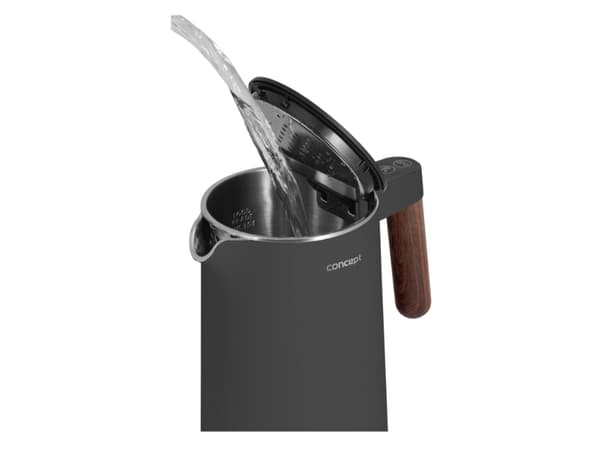 Concept RK3305, 1,5 l, 2200 W, Sort, Plast, Rustfritt stål, Funksjon til å holde varmen