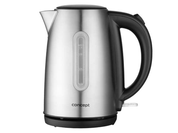 Concept RK3320, 1,7 l, 2200 W, Rustfritt stål, Rustfritt stål, Vannivåindikator, Overopphetingsbeskyttelse