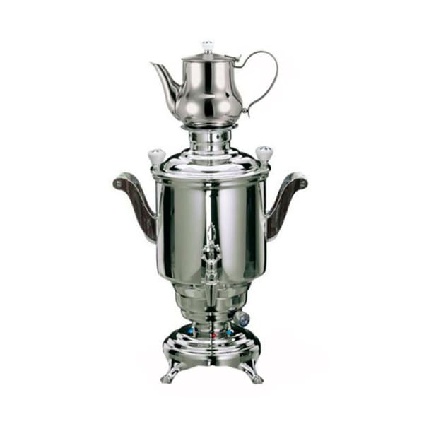 Samovar, samovar-tee, venäläinen teenkeitin, sähkösamovar - Romanov III