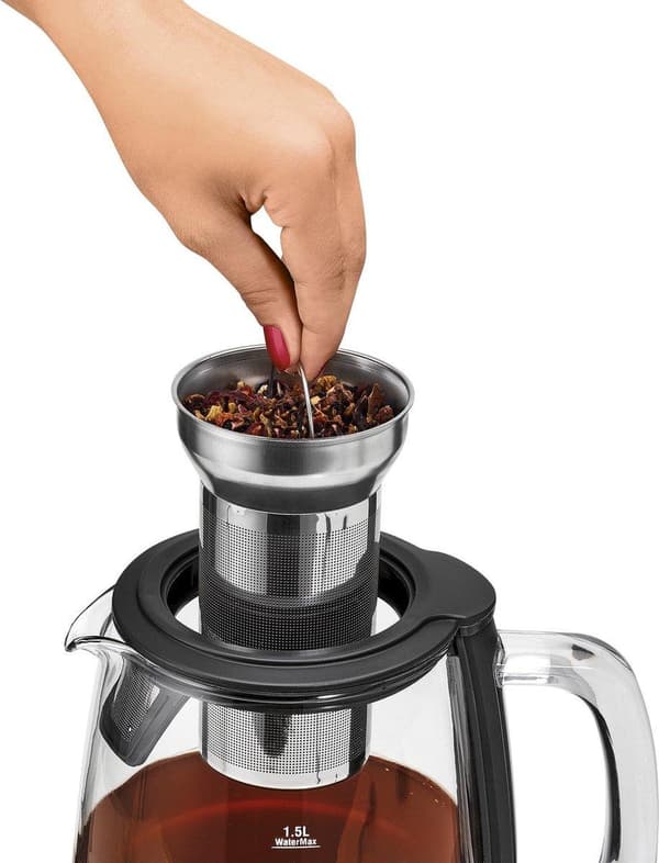 ProfiCook WKS 1167G - 2-i-1 vattenkokare och tebryggare - 1,5 liter - 2200 W - WiFi