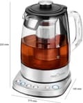 Miniatyrbild 7 av 9: ProfiCook WKS 1167G - 2-i-1 vattenkokare och tebryggare - 1,5 liter - 2200 W - WiFi