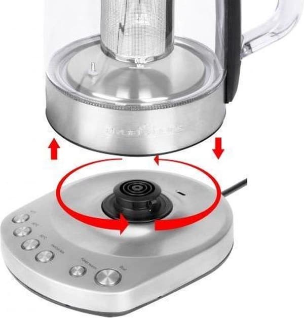 ProfiCook WKS 1167G - 2-i-1 vattenkokare och tebryggare - 1,5 liter - 2200 W - WiFi