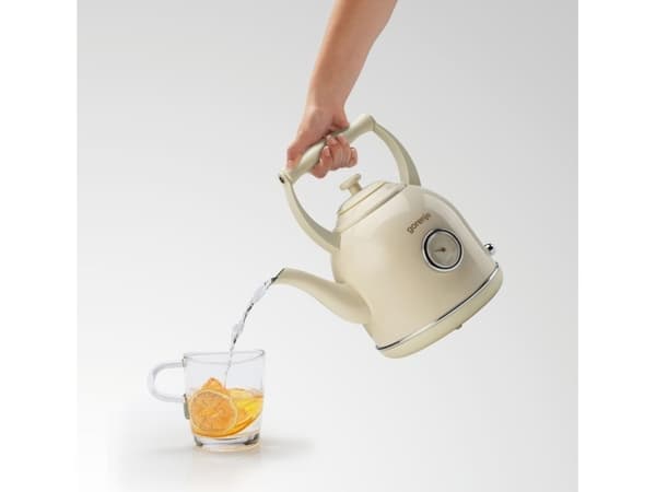 Gorenje K17CLIN, 1,7 l, 2000 W, Gräddfärgad, Metall, Plast, Vattennivå indikator, Överhettningsskydd