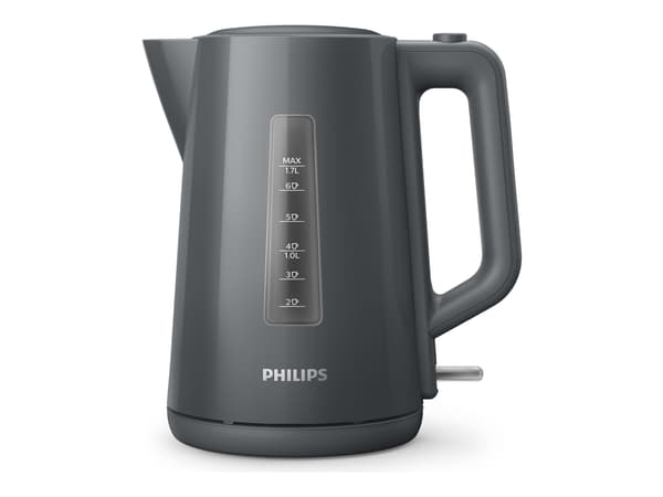 Philips 3000 series HD9318/10, 1,7 L, 2200 W, Harmaa, Muovi, Veden tason ilmaisin, Johdoton