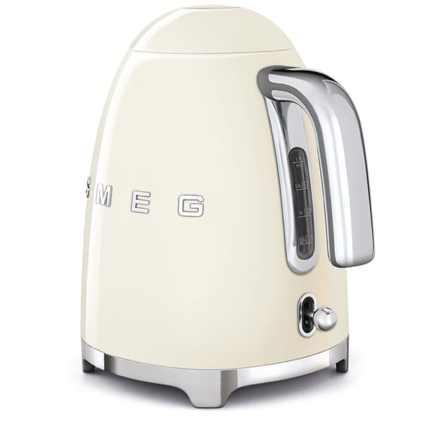 Vattenkokare Smeg KLF04SSEU Rostfritt stål Kräm Plast 2400 W 1,7 L