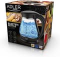 Miniatyrbillede 2 af 10: Adler AD 1274 B elkedel 1,7 L 2200 W Sort, Gennemsigtig