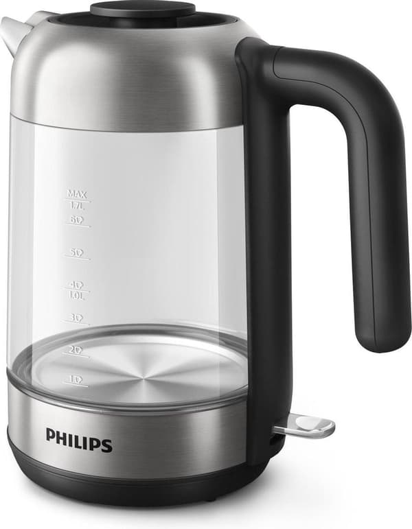 Philips 5000 series HD9339/80 vattenkokare 1,7 L 2200 W Svart, Rostfritt stål, Transparent