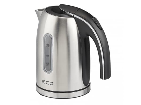 ECG RK 1240, 1,2 l, 1630 W, Rustfritt stål, Vannivåindikator, Trådløs, Filtrering