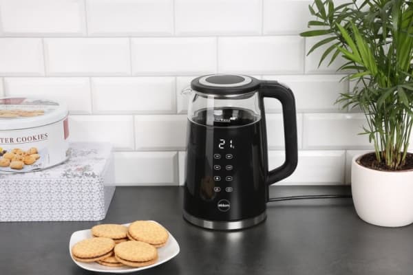 ELDOM C530 NEVO, 1,7 l, 2200 W, Sort, Gjennomsiktig, Glass, Plast, Vannivåindikator, Overopphetingsbeskyttelse