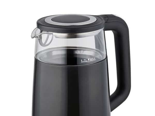 ELDOM C530 NEVO, 1,7 l, 2200 W, Sort, Gjennomsiktig, Glass, Plast, Vannivåindikator, Overopphetingsbeskyttelse