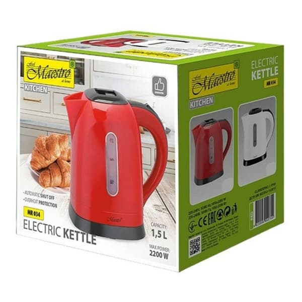 Vattenkokare Feel Maestro MR-034 Svart 2200 W 1,5 L