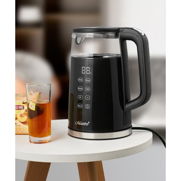 Vattenkokare Feel Maestro MR-049 Svart Transparent Glas Borosilikatglas 2200 W 1,7 L