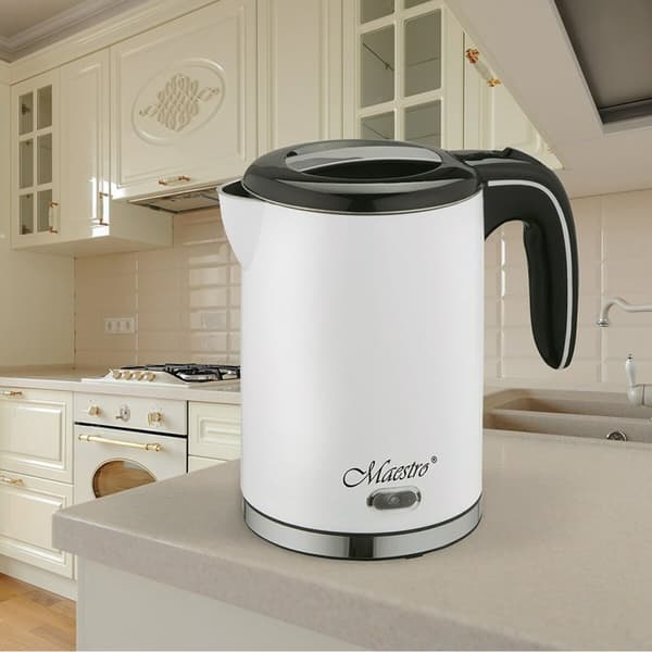Vattenkokare Feel Maestro MR030 Vit Beige Brons Rostfritt stål 1500 W 2200 W 1,2 L 1,7 L