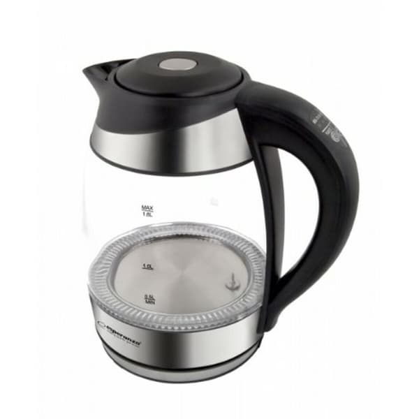 Vedenkeitin Esperanza EKK026  Musta Monivärinen Lasi polypropeeni Muovinen 2200 W 1,7 L