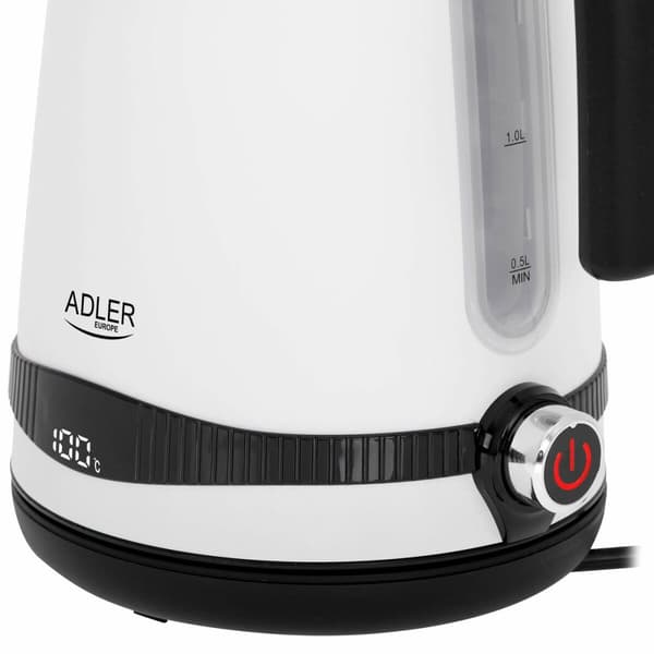 Vattenkokare Adler Vit Rostfritt stål 2200 W 1,7 L