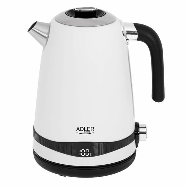 Vattenkokare Adler Vit Rostfritt stål 2200 W 1,7 L