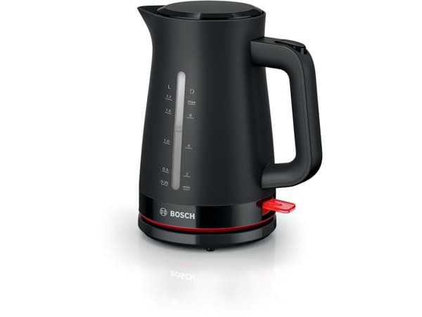 Bosch TWK3M123, 1,7 l, 2400 W, Sort, Vannivåindikator, Overopphetingsbeskyttelse, Trådløs