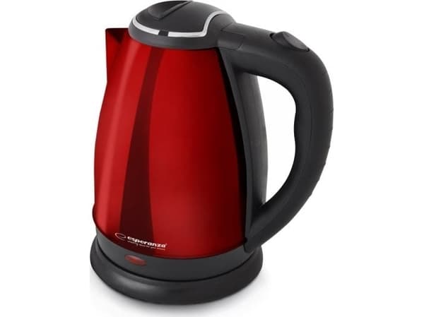Esperanza EKK113R elkedel 1,8 L Sort, Rød 1800 W