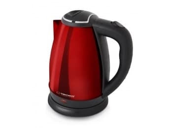 Esperanza EKK113R elkedel 1,8 L Sort, Rød 1800 W