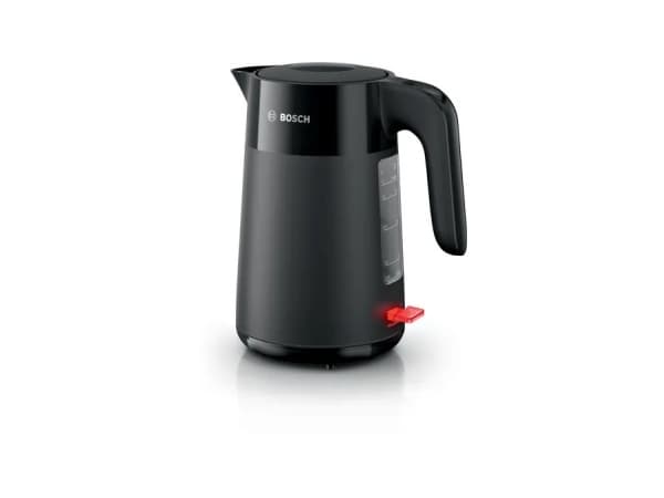 Bosch TWK2M163, 1,7 l, 2400 W, Svart, Plast, Vattennivå indikator, Överhettningsskydd